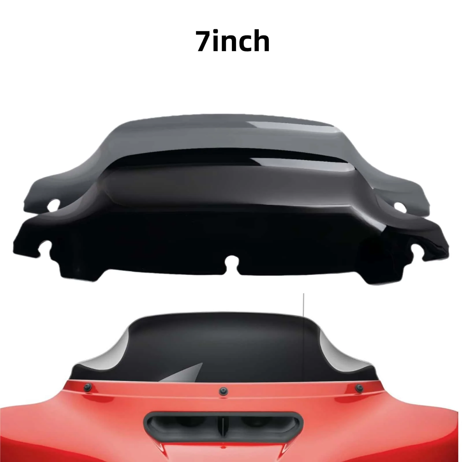 

Motorcycle 7" Fairing Windscreens Wind Deflector For Harley Touring Street Glide/Electra Glide/Ultra Limited FLHX 2014-2020