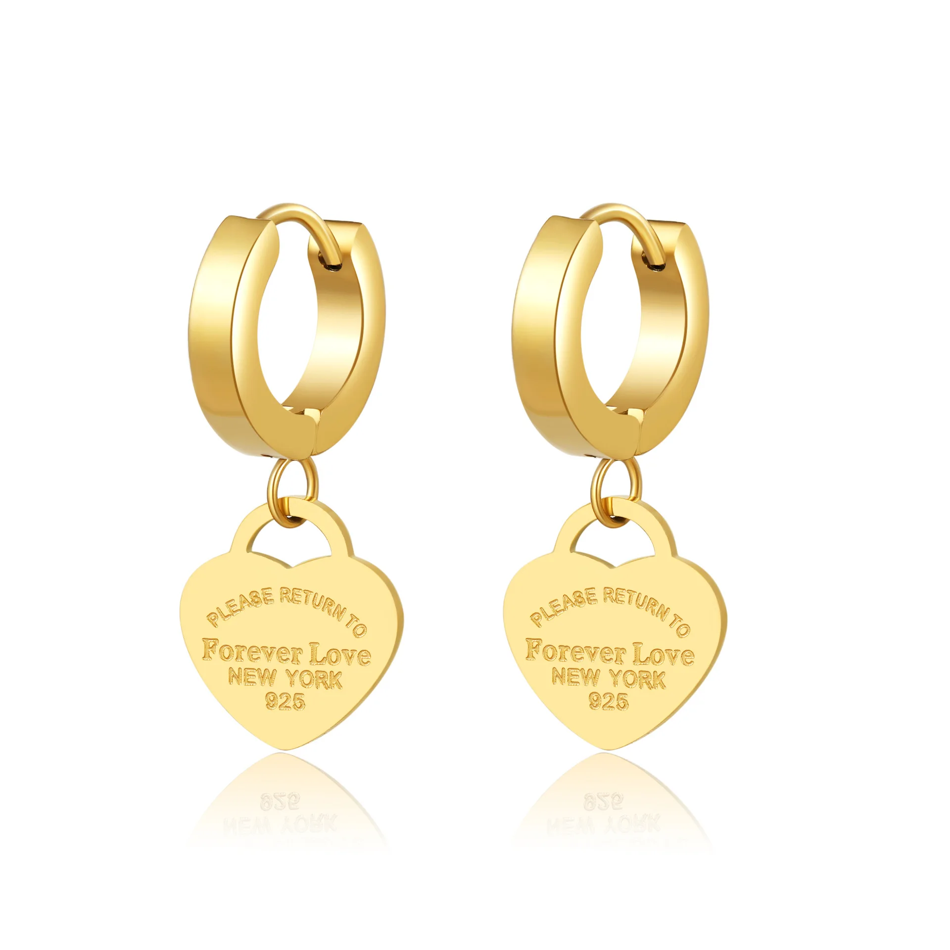 الأوروبية والأمريكية الفولاذ المقاوم للصدأ إلى الأبد الحب قلادة المرأة أزياء التيتانيوم الصلب الخوخ القلب الترقوة سلسلة قلادة