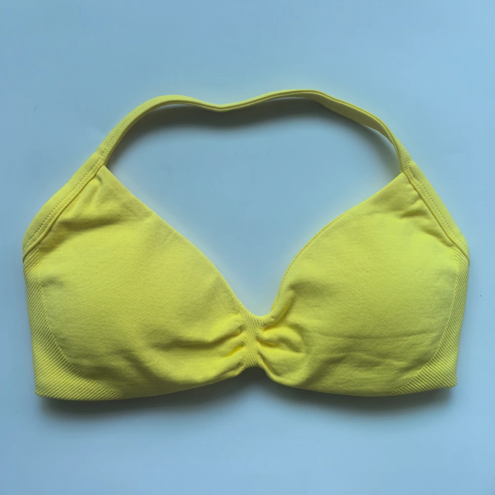 No Logo Sexy Strappy Bra For Women Backless Halter Yoga Bra Removable Cups Workout Clothing Gym Top Low Support Sports Bras image 6