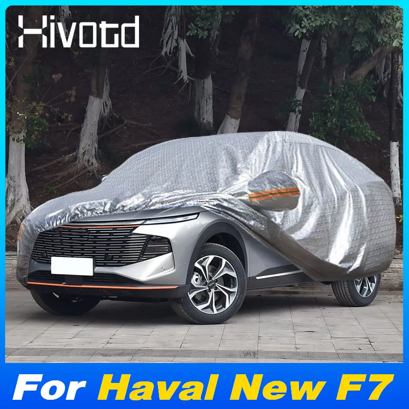 

Открытый автомобиль, полный чехол, водонепроницаемый пылезащитный защитный чехол, детали для Haval New F7 2024 2021, внешние аксессуары для продуктов