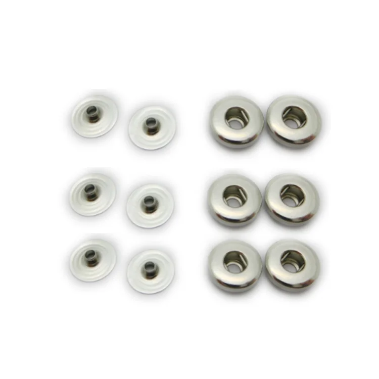

100pcs 10MM Combined 4.0mm Female Ecg Snap Buttons for Massager Electrode Match with 3.3-3.5mm Male Button