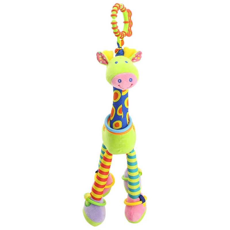 Happy Monkey Happy Monkey baby speelgoedkar rammelaar hanger babybed hangend bed bel giraffe