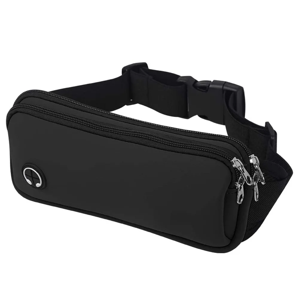 Sports Fanny Pack Women Belt Bag Men Running Waist Bag Phone Black Gym Bags Running Accessories