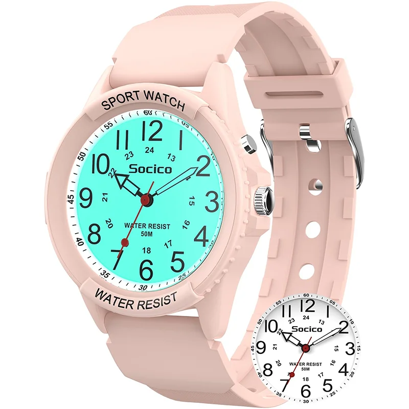 Fashion Students Quartz Watch New Design Soft TPU Strap Water Resistant Outdoor Sports Wrist Watches for Man Daily Commute