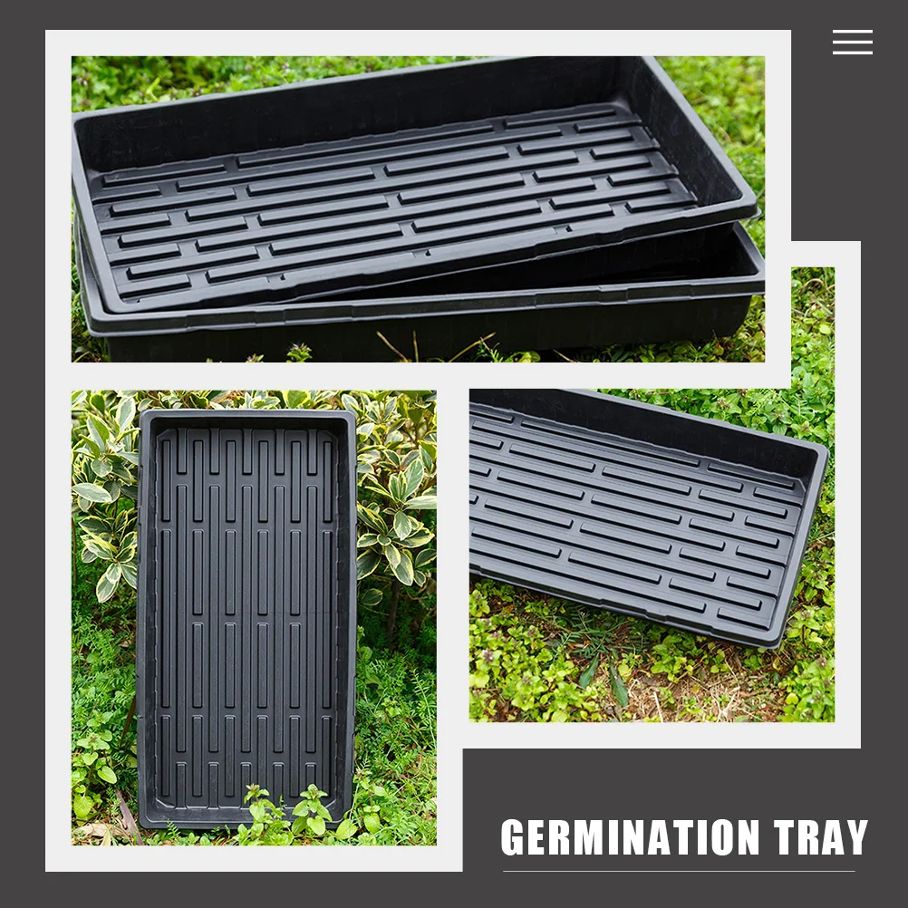 

3 Pcs Germination Trays Non porous Seedling Tray Planting Potting Durable Smooth Gardening Nursery Plants Starter