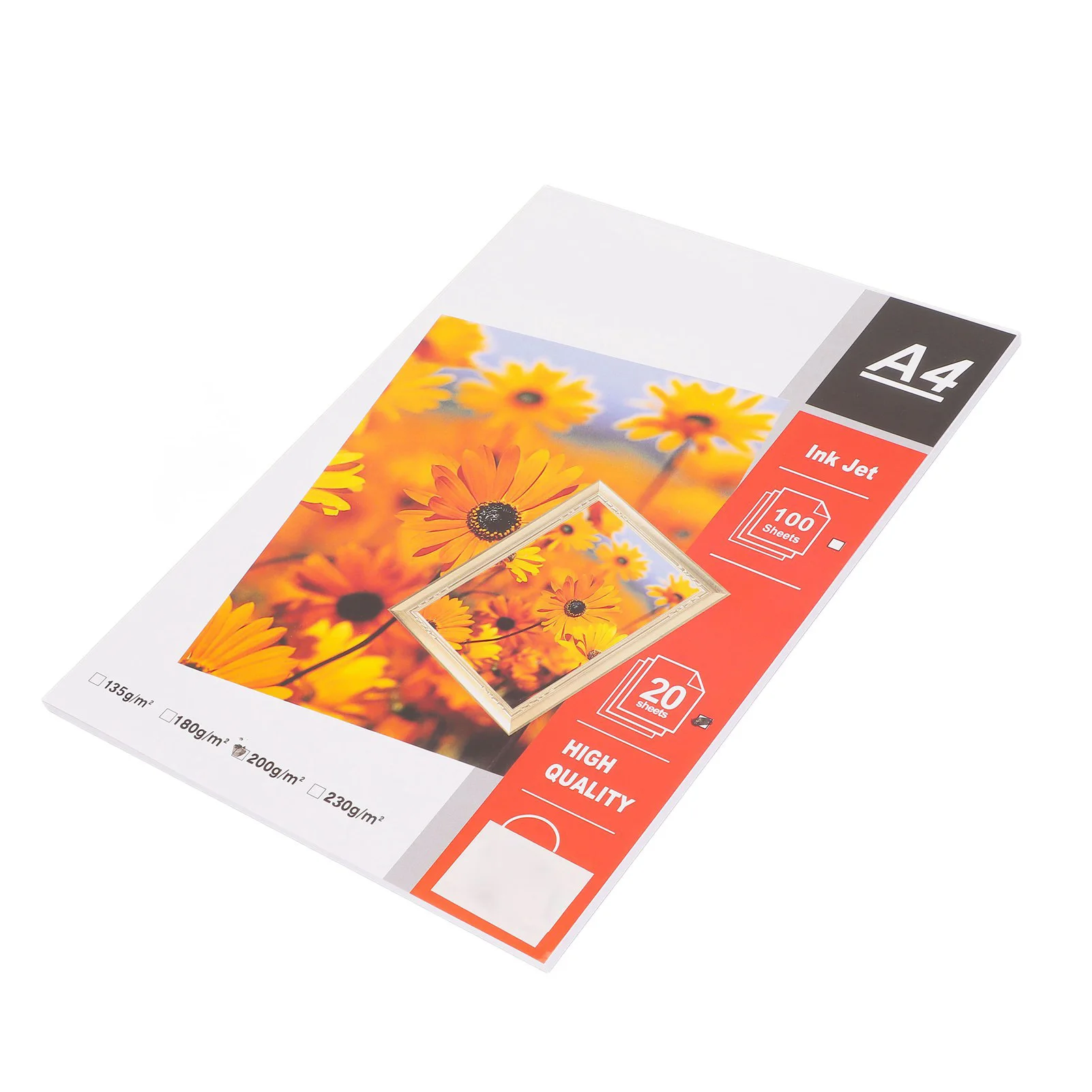 20 قطعة ورق طباعة الصور ماتي ورق متين A4 8.3x11.7in سطح لامع مقاومة للماء عالية الضوء ورق طابعة الصور