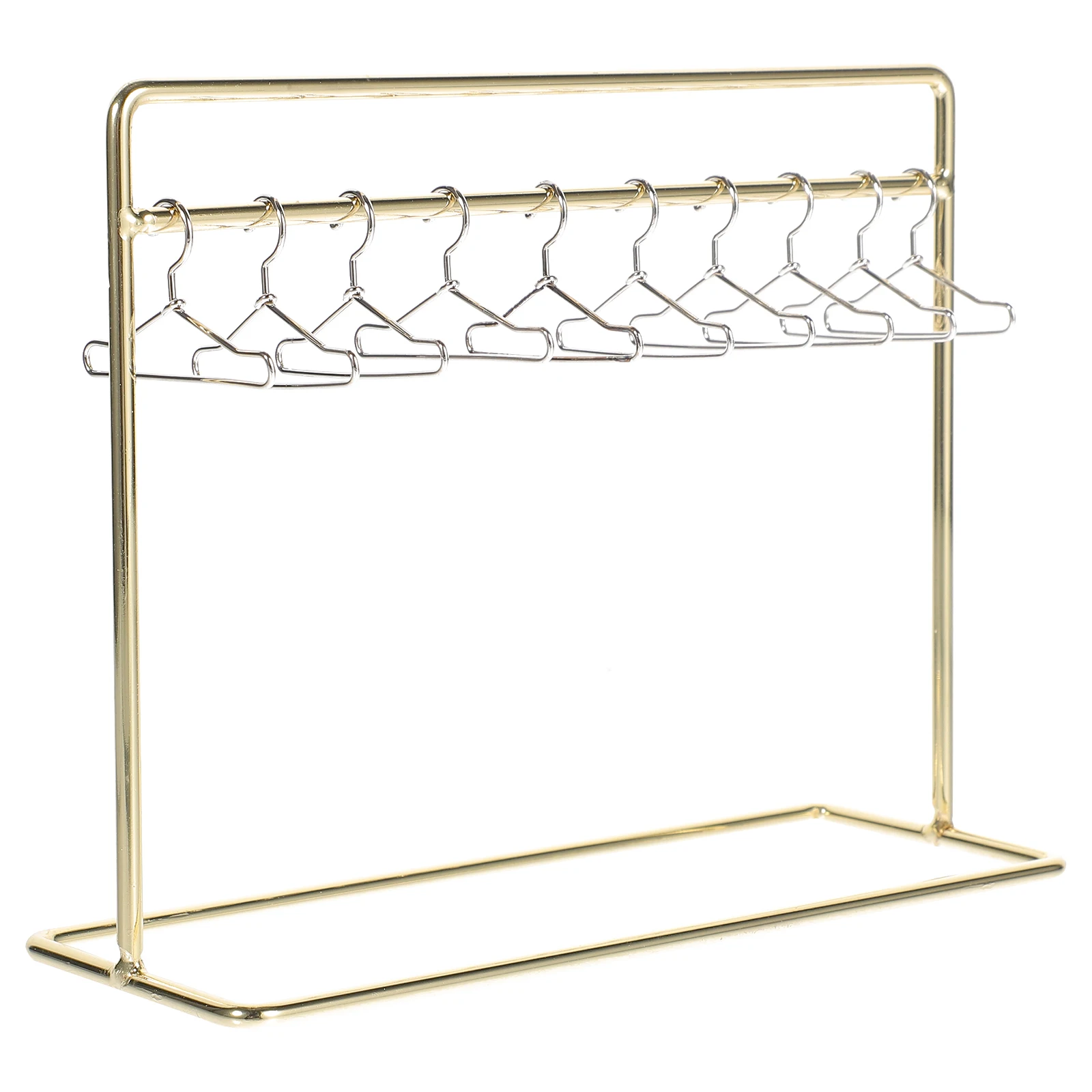 

Mini Hanger Miniature Furniture Dry Rack Apparel Hangers Iron Dollhouse Accessory