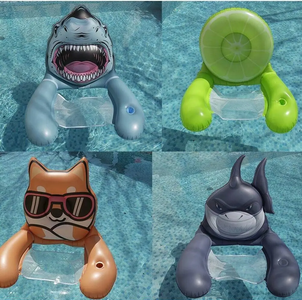 1 Pcs Pool Floats Chairs Adult， Inflatable Noodle Chair with Sling Soft Fabric，Floating Pool Float Chair Lounge Water Chairs