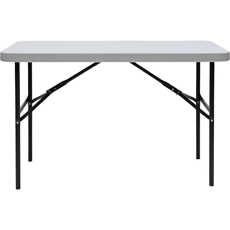 

IndestrucTable Commercial Folding Table, Indoor or Outdoor, Platinum, 750 lbs. Weight Capacity, 24” W x 48” L