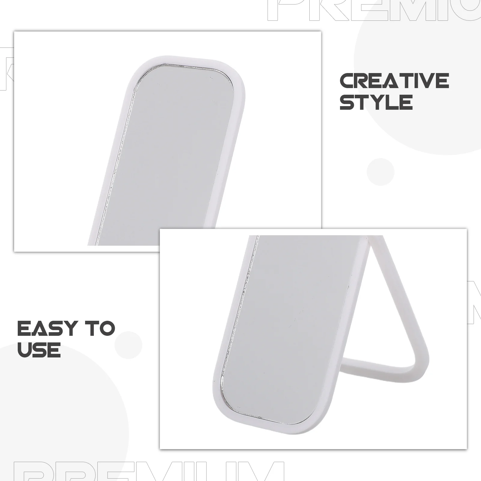 1:12スケールDIYミニチュアフロアミラー全身鏡プラスチック反射面ミニ家具アクセサリーリビングルーム寝室用