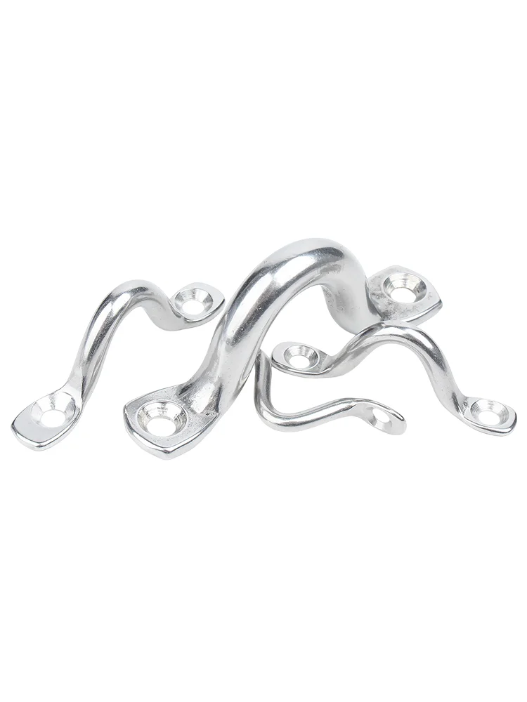 1-5PCS M4-M10 304/316 Stainless Steel Wire Eye Strap Boat Marine Tie Down Fender Hook Canopy Engines Accessories for Boat Yacht