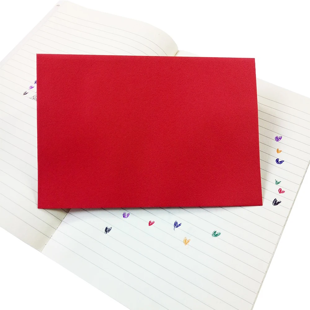 Retro de alta qualidade papel kraft estilo europeu convite preto vermelho envelopes de papel cartão de presente envelope carta suprimentos envelopes