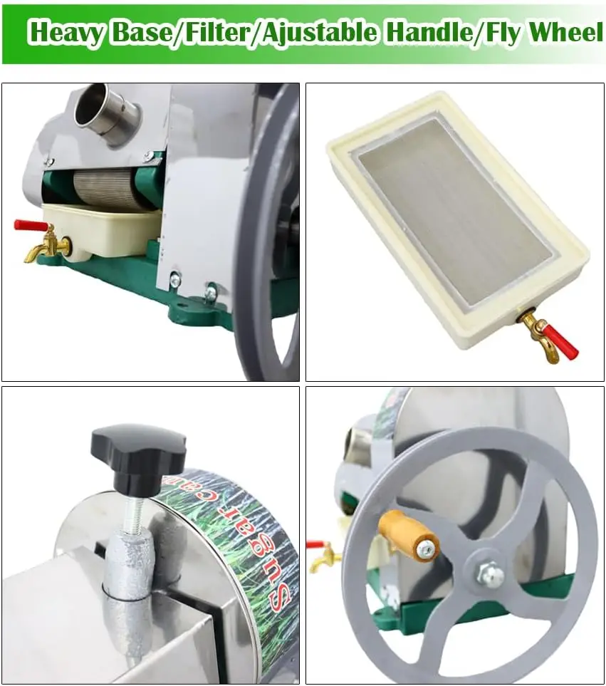 عصارة الزنجبيل اليدوية التجارية مع علبة سكاكين خشبية