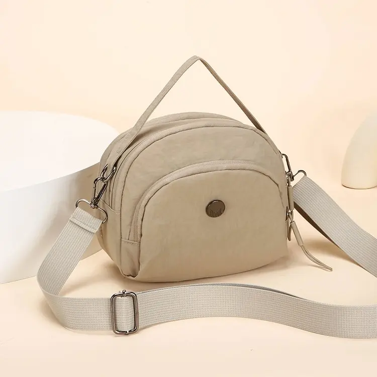 

Casual Ox Fabric Crossbody Bag for Women Travel Nylon oulder Bag Simple Sle Handbag Soft Handle Summer New Bag