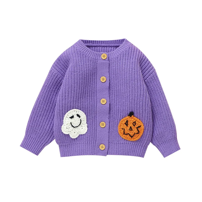 

Baby Sweater Girls Cardigan Knit Outfit Coat Long Sleeve Crewneck Knitwear Jacket Newborn Fall Winter Clothes