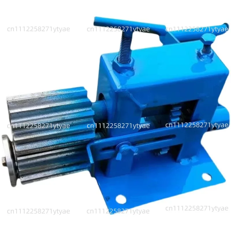 Manual Iron Sheet Insulation Embossing Machine Small Aluminum Sheet Pipe Gin Stainless Steel Valve Necking Cone Pleating Machine