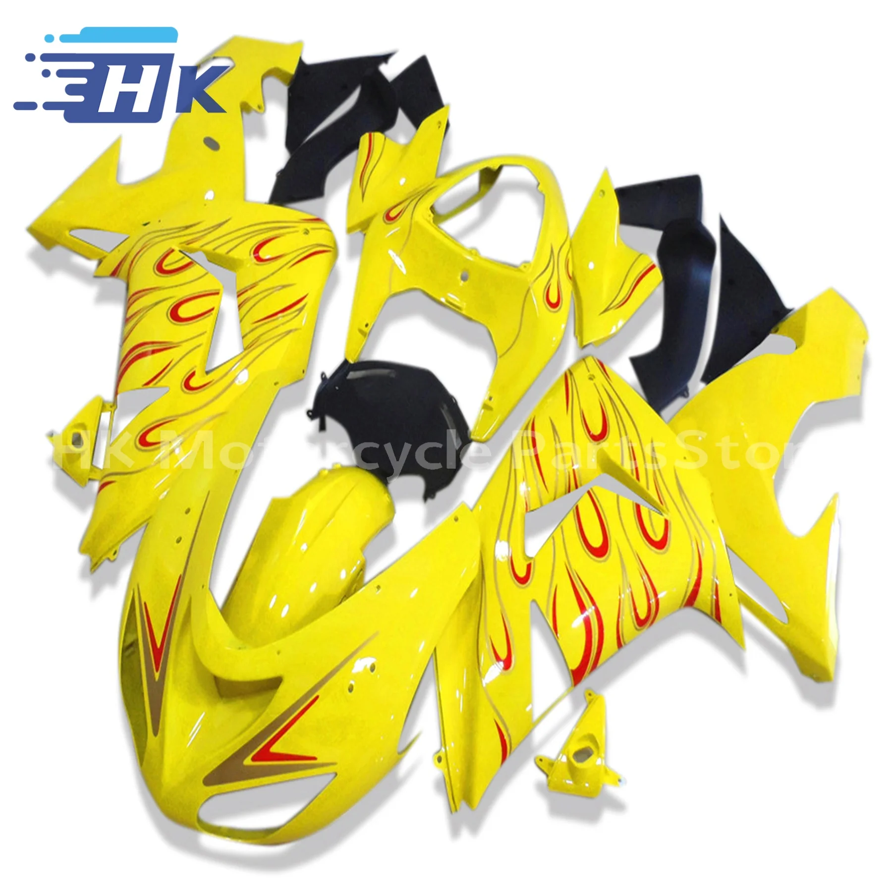 

Комплект обтекателей мотоцикла для Kawasaki Ninja ZX-10R ZX10R 2006 2007 ZX 10R 06 07, АБС-пластик, зеленый, черный комплект кузова