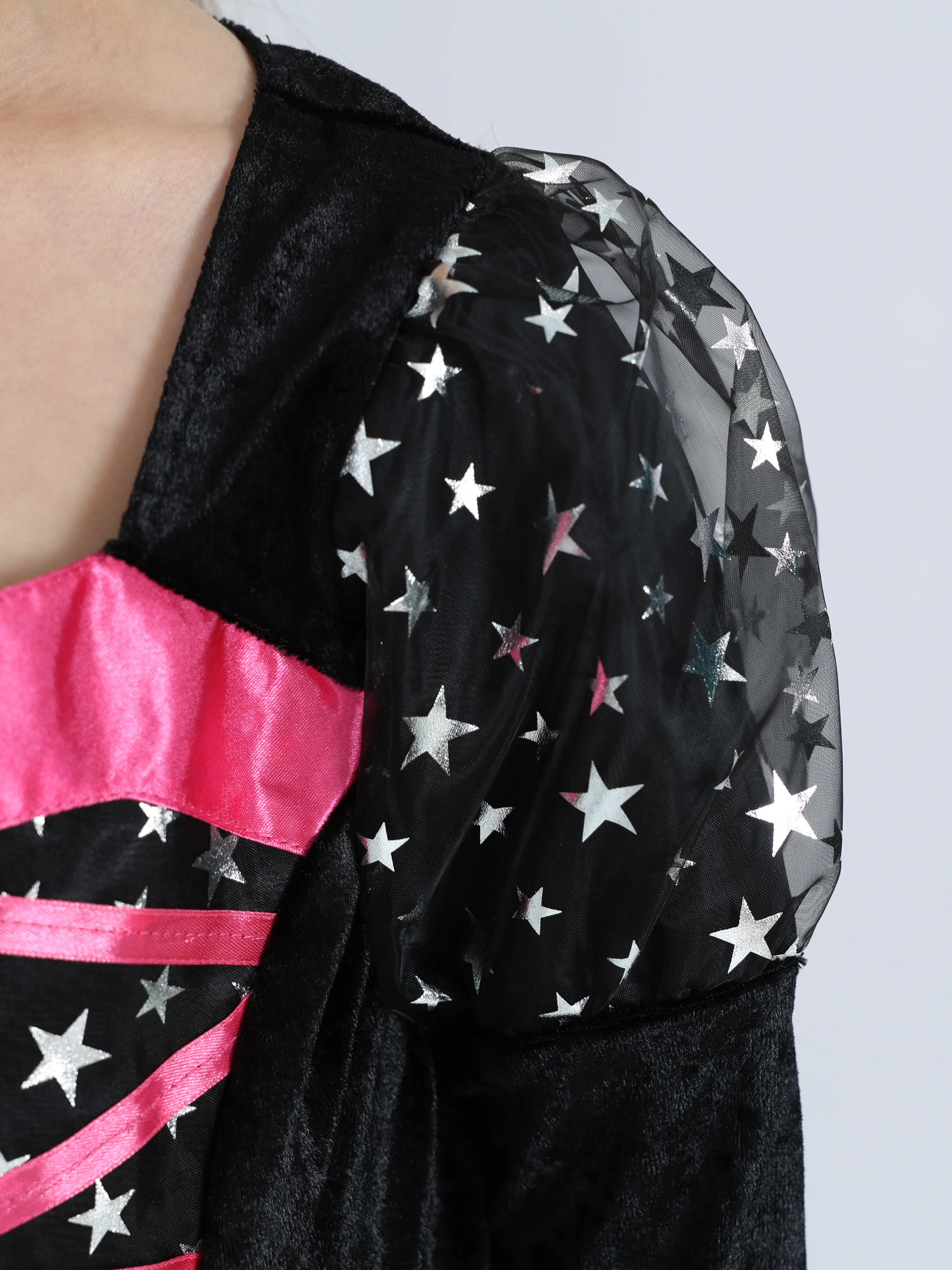 Halloween Party Costume Girl Witch Dress Set Stars Elements Funny Stage Performance Costume Vampire Party Disguise Pageant Dress