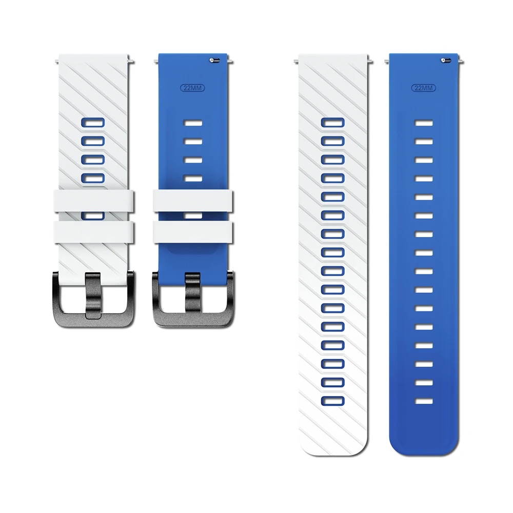 레드미 워치 5 액티브/라이트용 22mm 실리콘 스트랩, 가민/화미/샤오미 워치용 교체 스포츠 손목밴드 액세서리