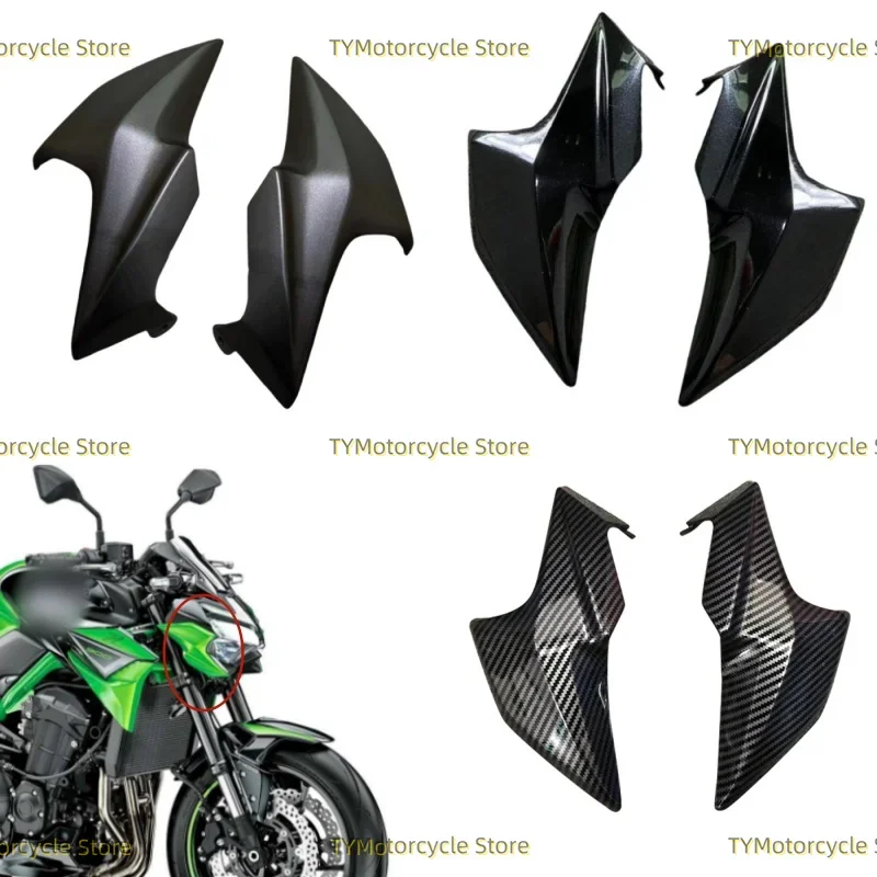 

Motorcycle Front Side Nose Cover Headlight Headlamp Panel Fairing Cowl Fit For KAWASAKI Z 900 ZR900 Z900 2020 2021 2022 2023