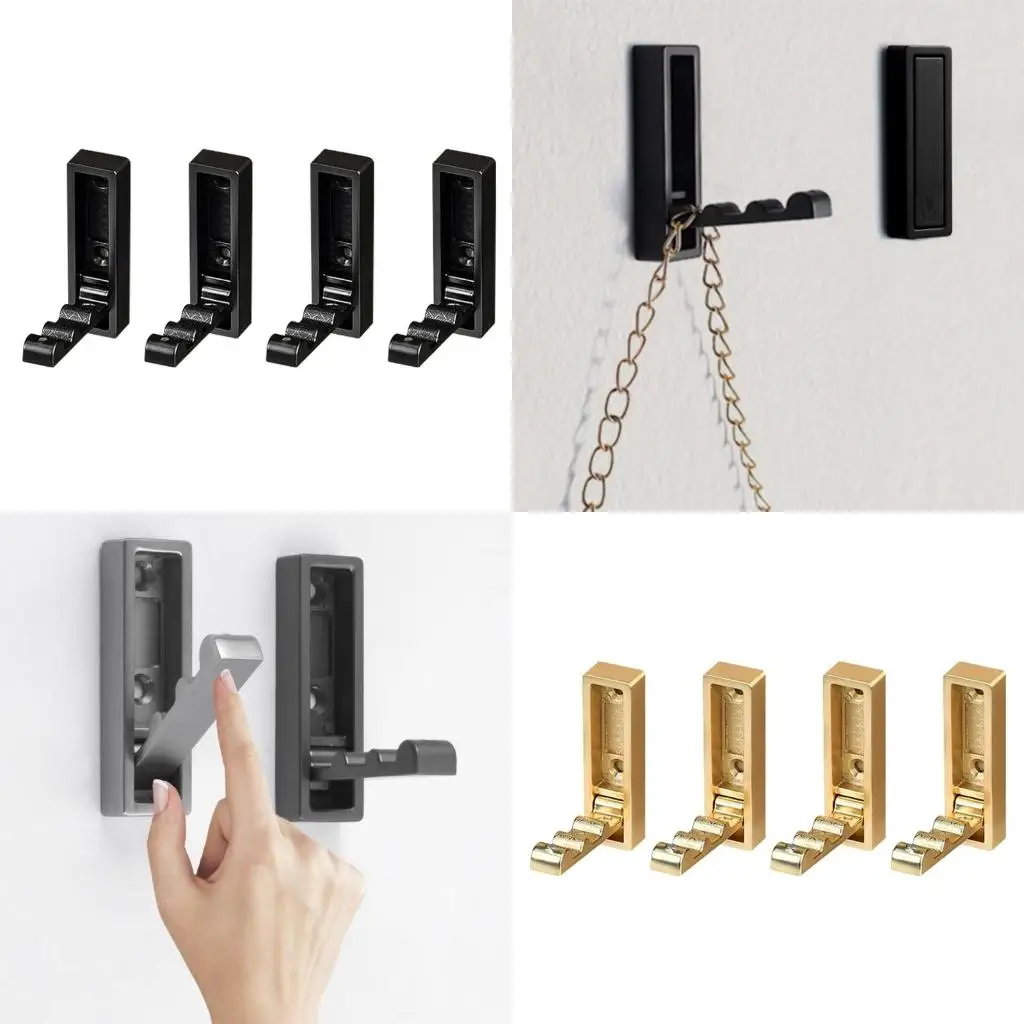 

4 шт. элегантный выдвижной крючок простой стильный крючок универсальный крючок для хранения обновлений для организации шарфов и