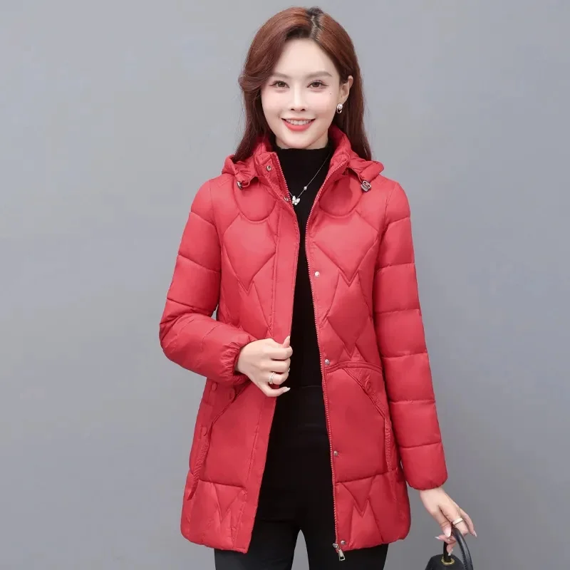 Plus Size 6XL Donzen Katoenen Jas Dames Parka's 2023 Herfst Winter Nieuwe Warme Katoenen Gewatteerde Jas Lange Koreaanse Bovenkleding Dames tops