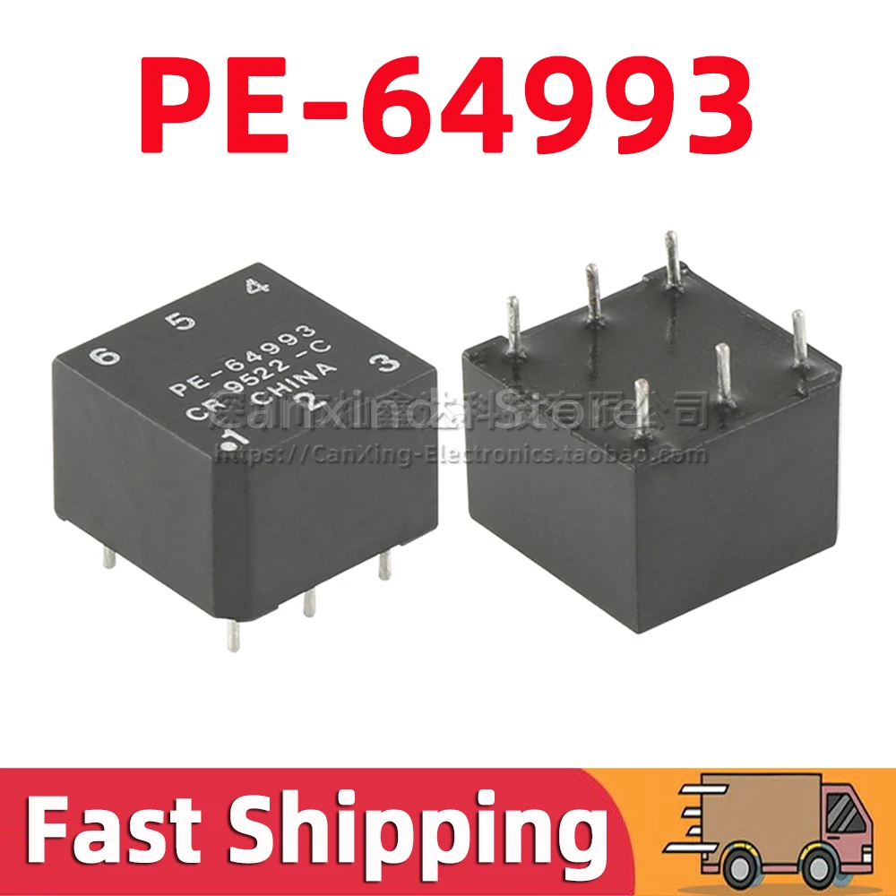 2pcs PE-64993NL PE 64993 DIP6 Isolation Pulse Signal Transformer 2KV High Voltage 1CT:1CT With Tapped 22mH