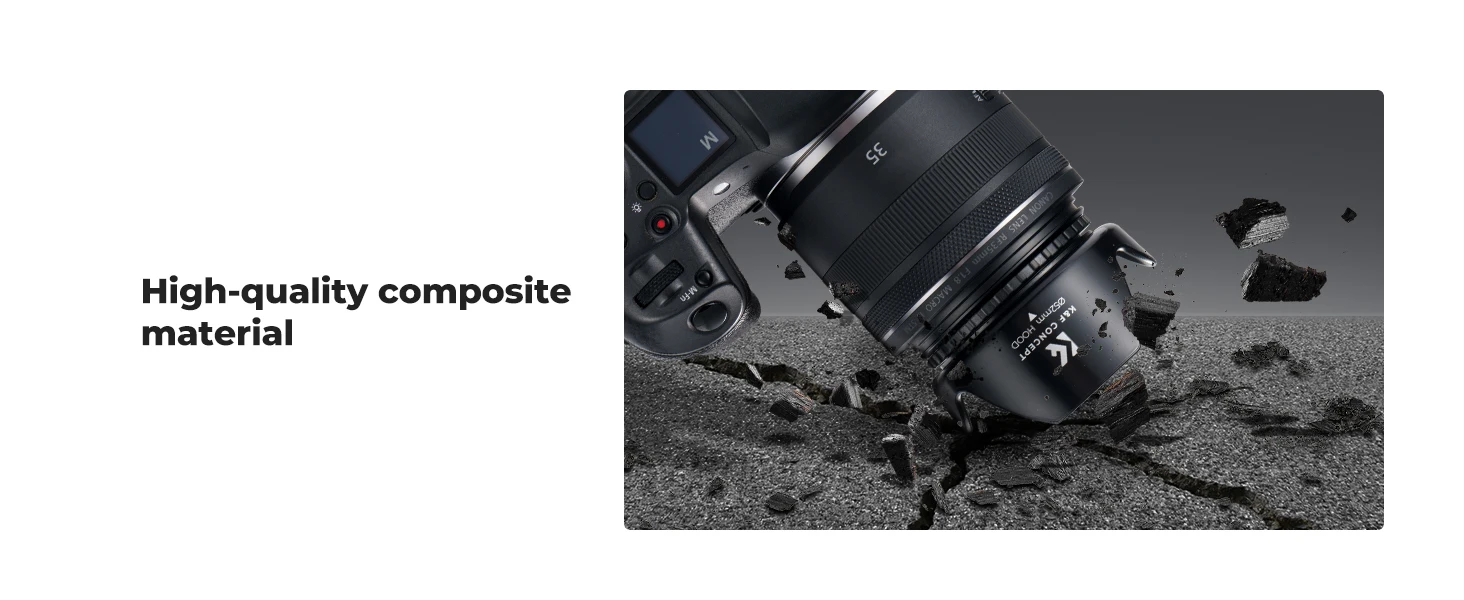 K&F CONCEPT Tulpenförmige Gegenlichtblende 52/58/67mm Schraubbare Universelle Gegenlichtblende mit Reinigungstuch für Canon Sony Kameras – Detail 4