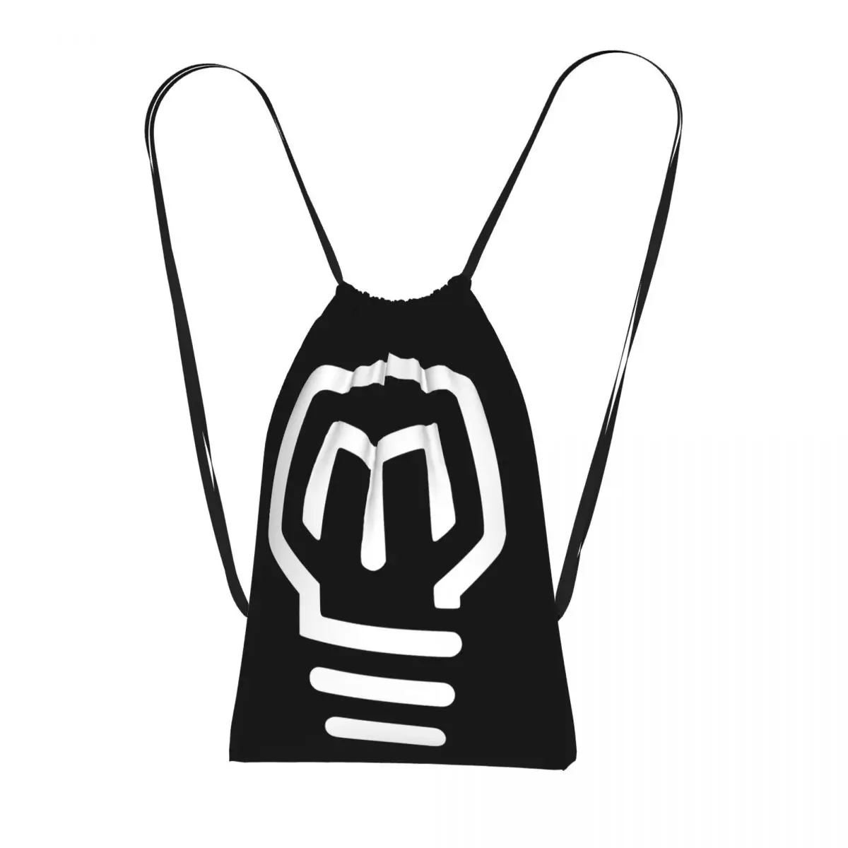 Mark Rober HD Logo Drawstring Backpack Sports Gym Bag Lightweight Foldable Storage Drawstring Bag for Men Women
