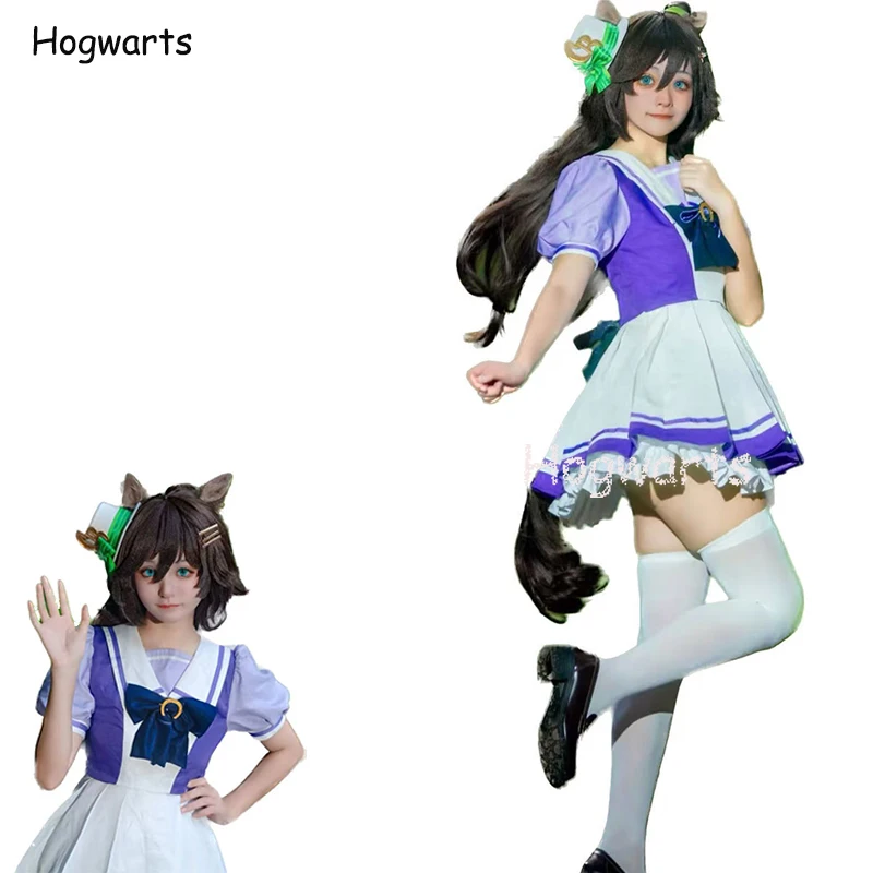 Anime Uma Musume Pretty Derby Cosplay Costume Toukai Teiou School Uniform Gold Ship Special Week Lolita Sailor Dress