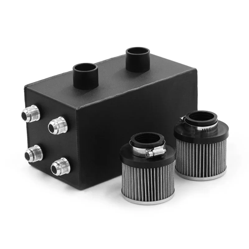 Suitable for Honda Civic Acura Integra 4 Port Black 10AN Pro Series Suction Tank
