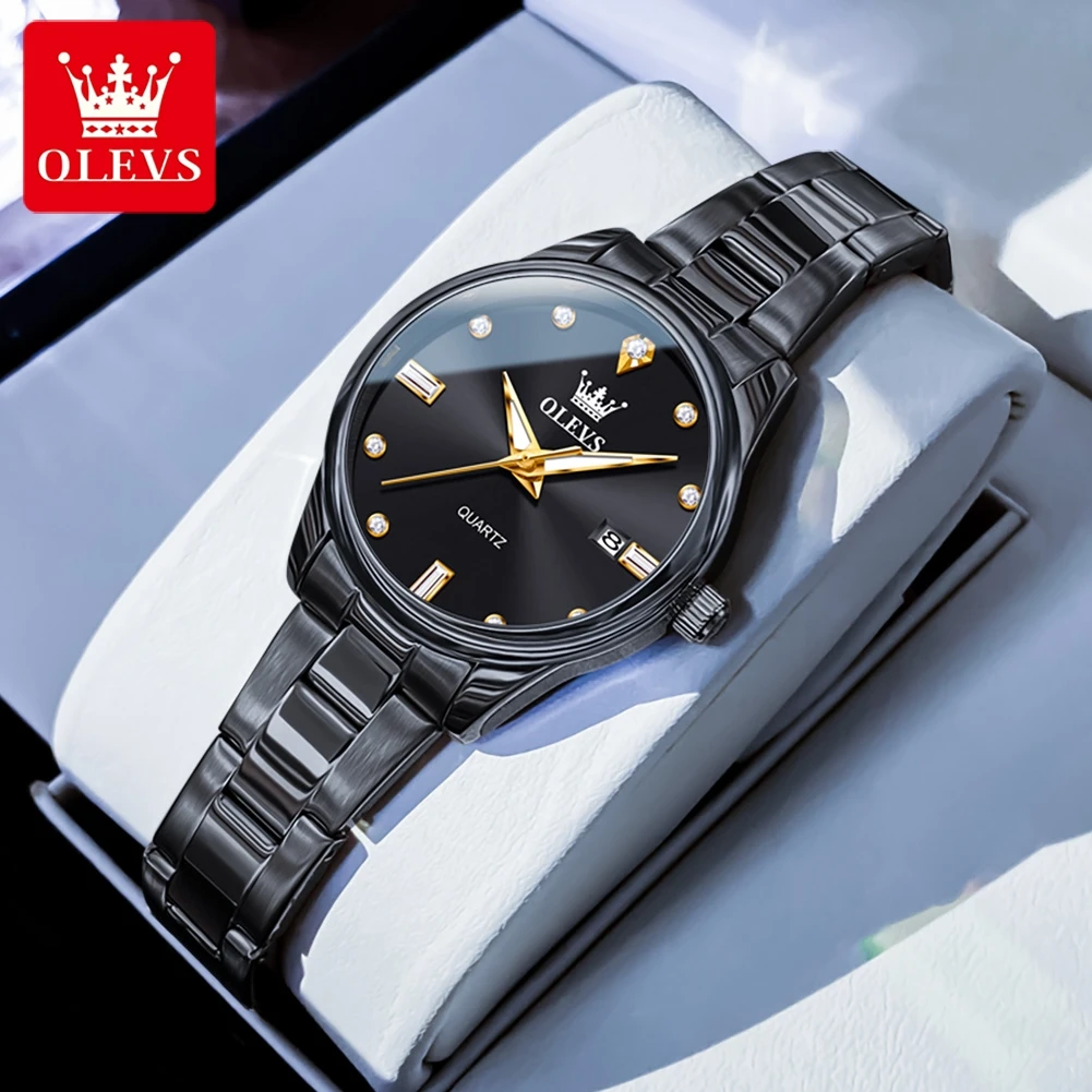 OLEVS 3621 Top Brand Women's Quartz Watch Luminous Calendar Waterproof Luminous Fashion Elegant Ladies Dress Wristwatch