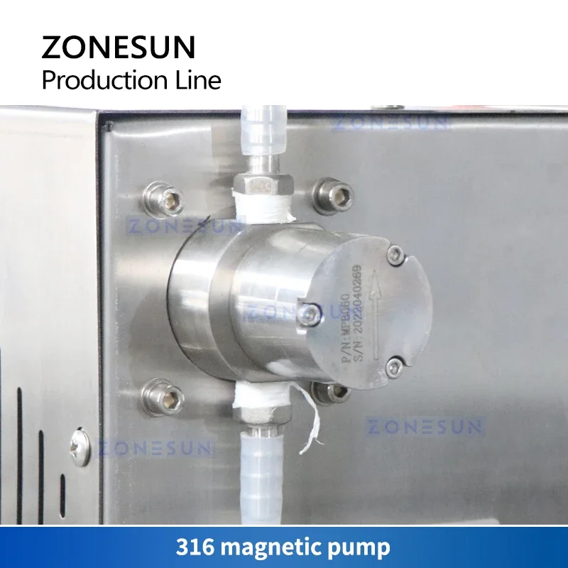 ZONESUN Automatic Liquid Production Line Essential Oil Vial Eyedrops Bottle Filling Capping Labeling Machine ZS-AFCL1