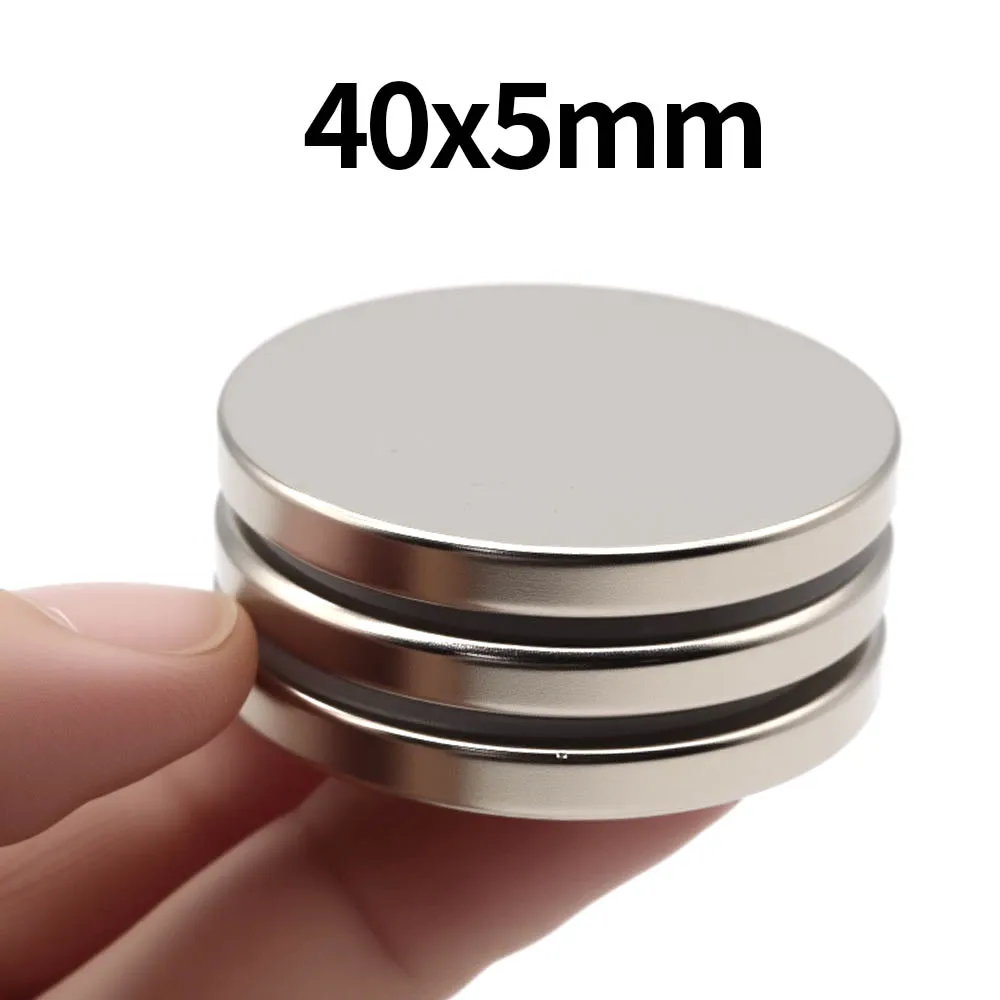 40x5mm Super Strong Neodymium Magnet N35 NdfeB Permanent Magnetic imanes Round Powerful Magnets Refrigerator