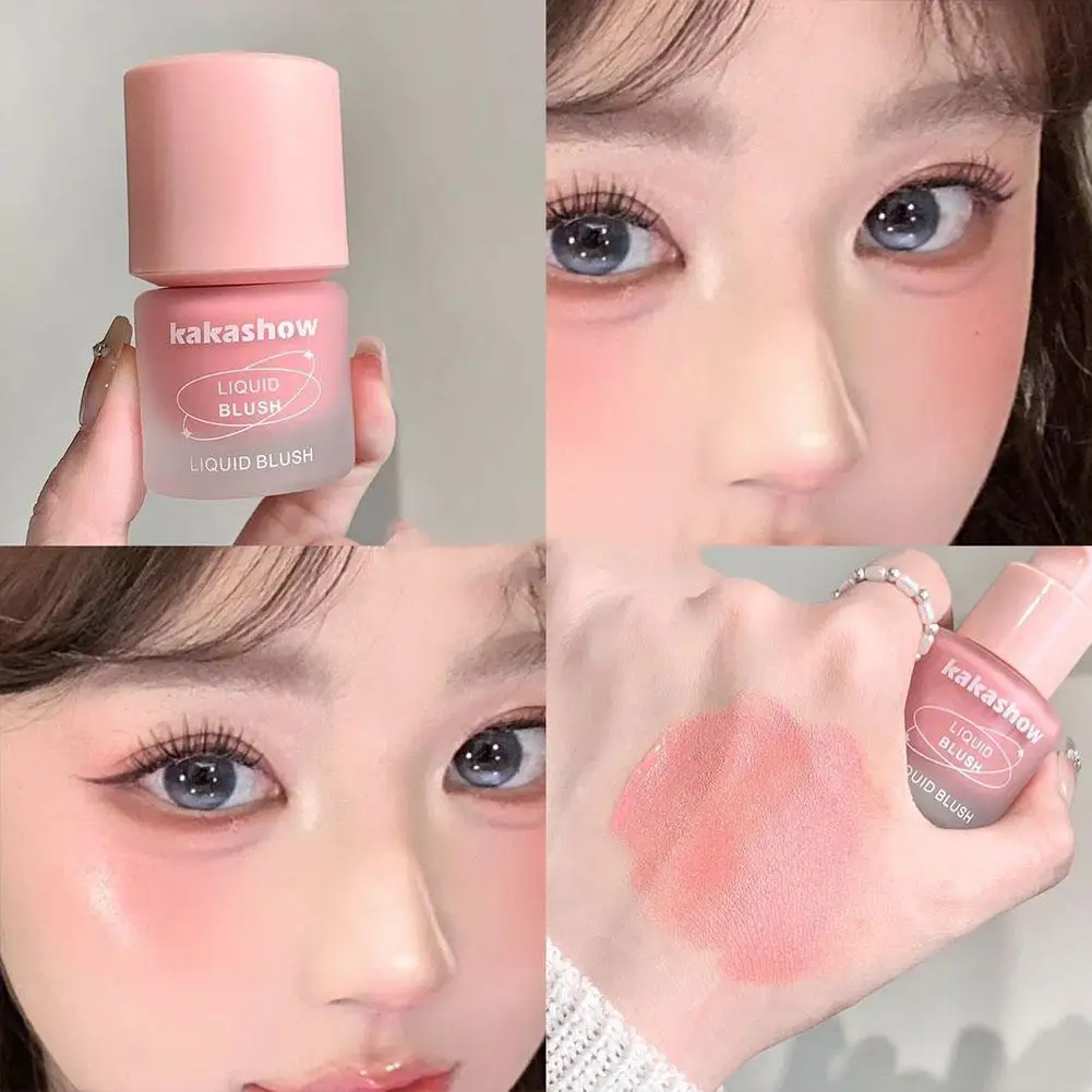 حيوية السائل أحمر الخدود ضوء الماء لطخة السائل روج مقاوم للماء طويلة الأمد ترطيب اشراق الوجه كونتور ماكياج #6