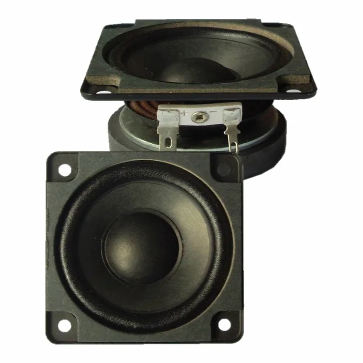2.75 Inch Midrange Speaker 70MM square RMS 10W 4ohm/8ohm 89DB 60mm-Ferrite magnet paper cone cloth edge Fullrange audio Speaker