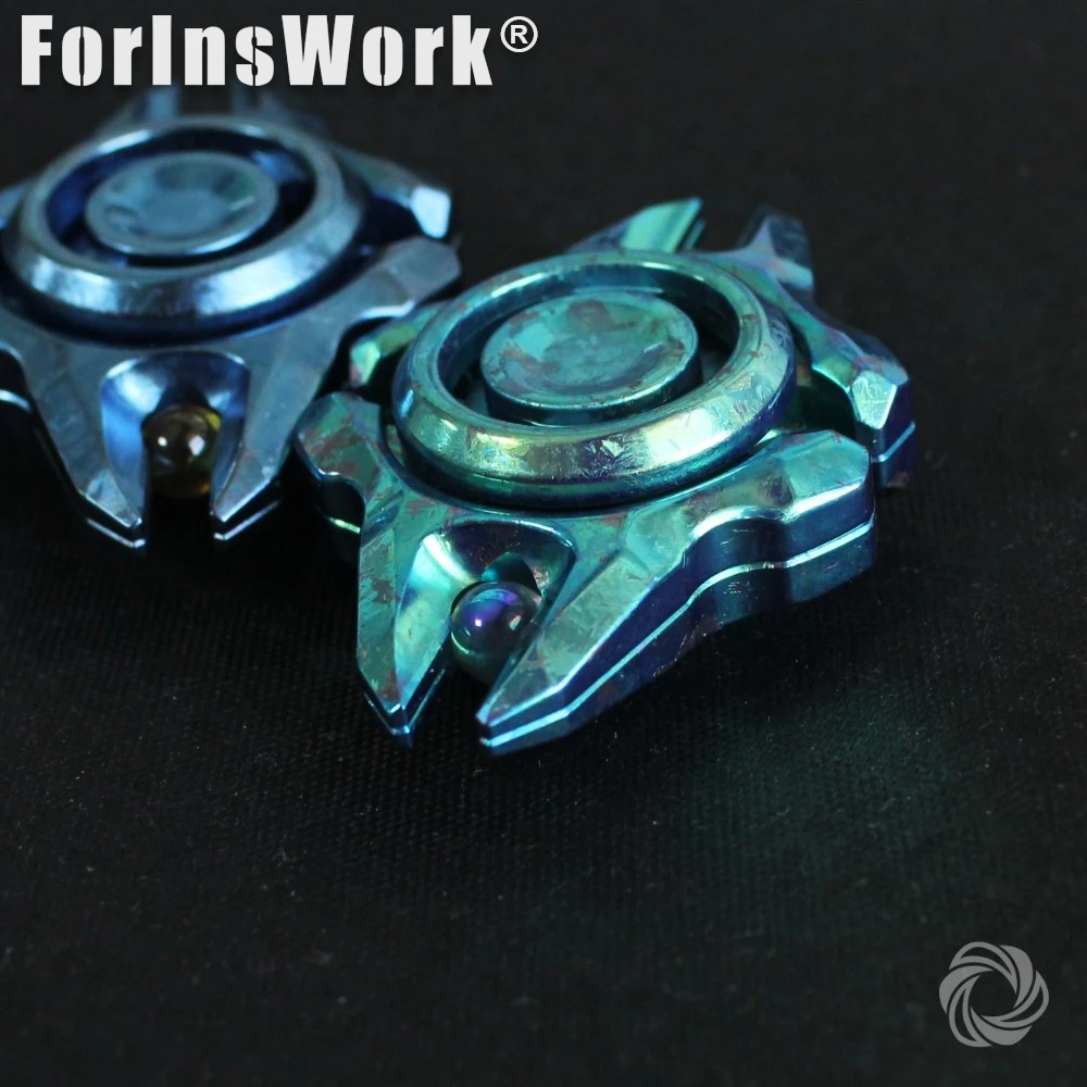 モビウス EDC ロングボウ アイスクリスタル チタン ハンドスピナー フィジェットスピナー ストレス解消グッズ フィジェットスピナー