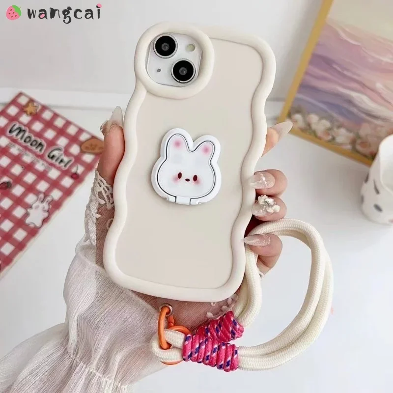 جراب هاتف أرنب مع حامل للجسم ، لطيف ، حامل ، Y100 ، Y200E ، V30E ، V30 ، V29E ، Y200 ، X80 ، V30 لايت ، V29 ، V27 Pro ، V27E ، V25 ، v25E ، T2 #4