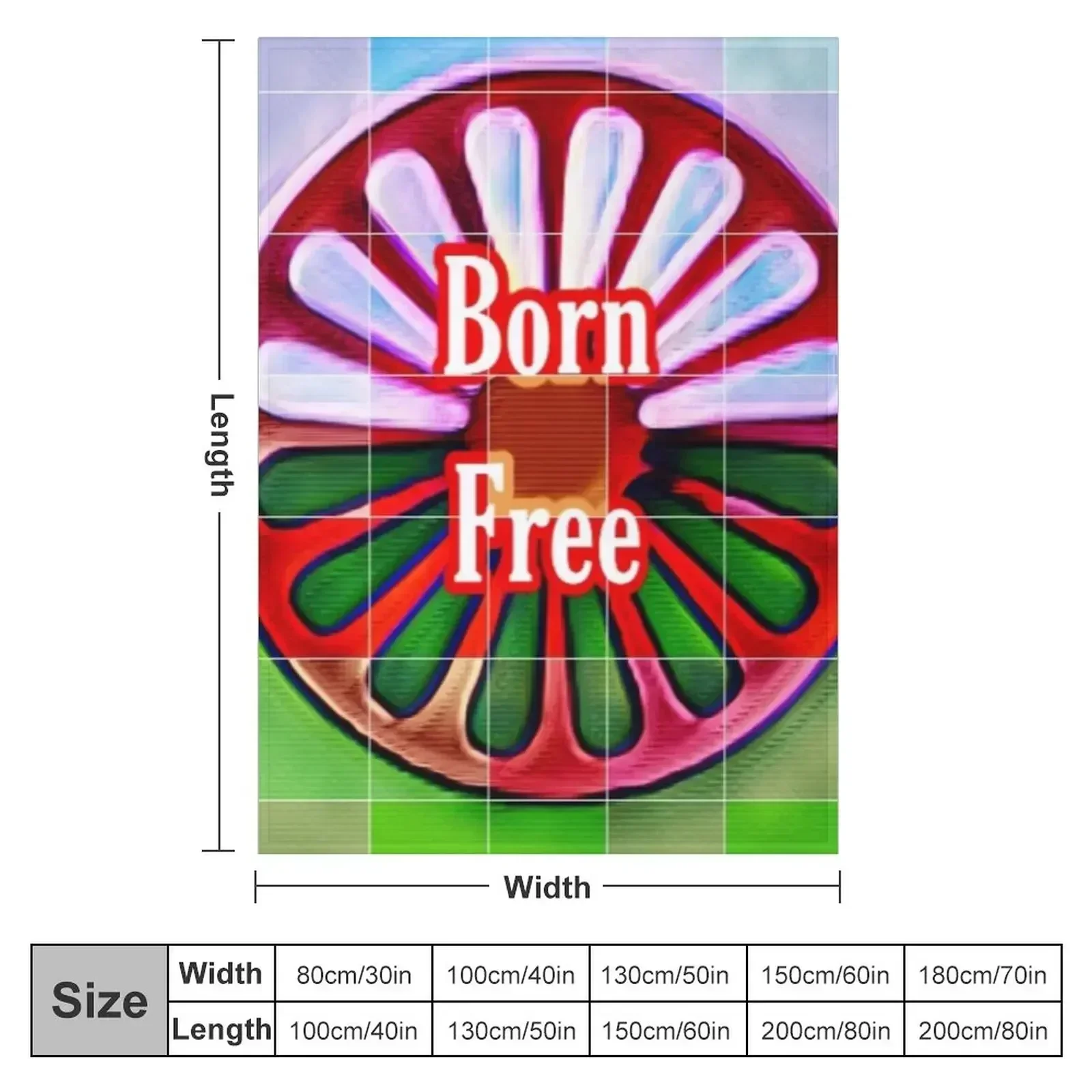 Born free Throw Blanket For Sofa Thin Nap Cute For Decorative Sofa Tourist Luxury St Blankets