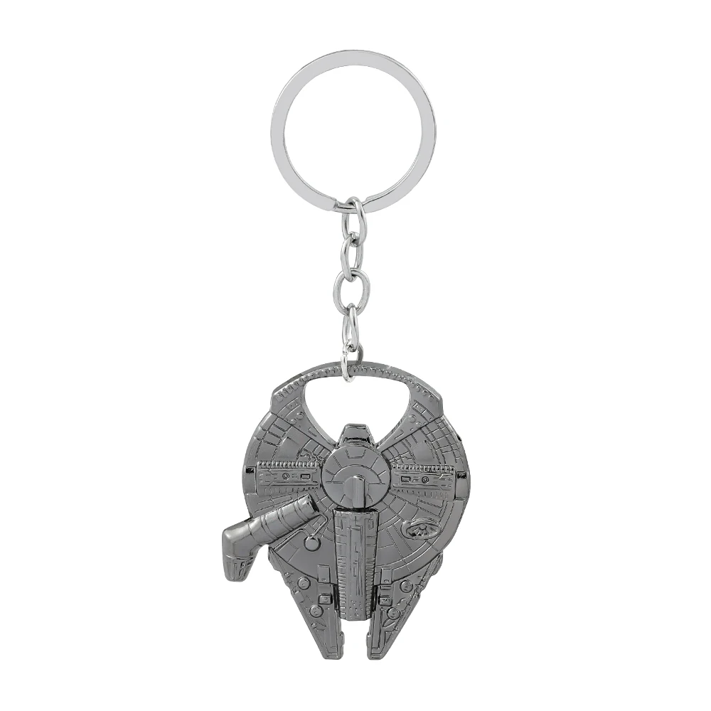 Llavero con Abrebotellas Metálico de Star Wars, Millennium Falcon y Darth Vader, Accesorio Portátil para Bar, para Hombre