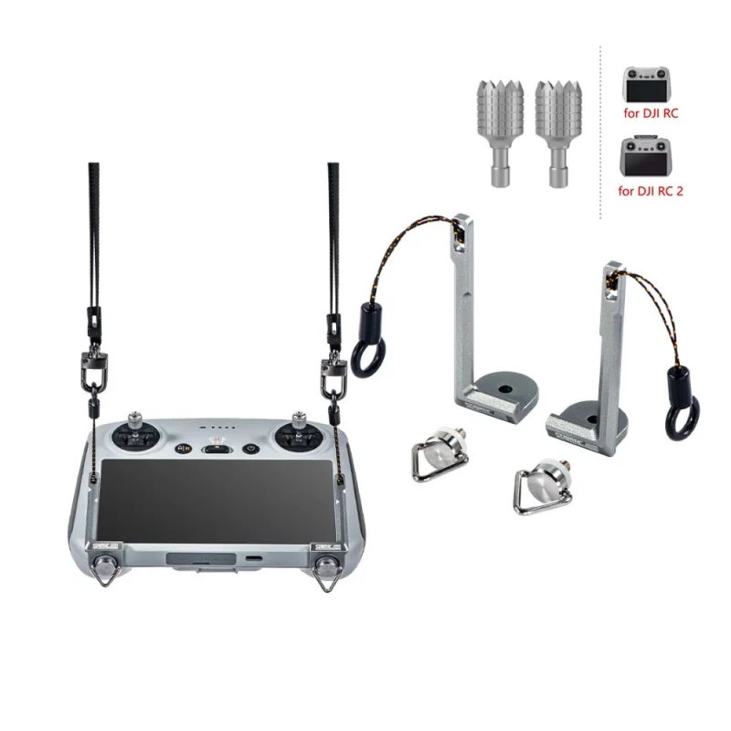 Alça de Suspensão Autoequilibrada com Suporte Metálico Fixo para Controle Remoto DJI RC/RC2, Cordão para Joystick DJI Mini 5 4 Pro/Air 3S/3/Flip