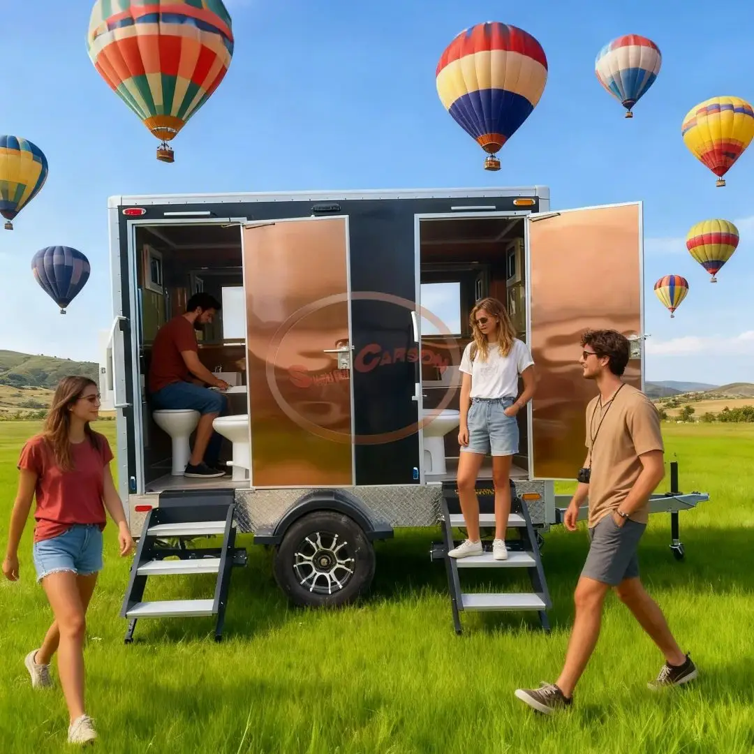 

Large Event Temporary Restroom Scenic Area Mobile Toilet Trailer Customizable Multi-Stall Portable Sanitation Solution