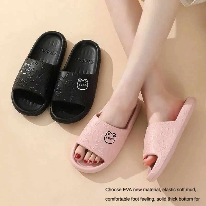 Summer Fashion Cartoon Women Slippers EVA Soft Sole Non-Slip Home Slipper Y2K Couple Cute Sandals Outdoor Casual Beach Slippers