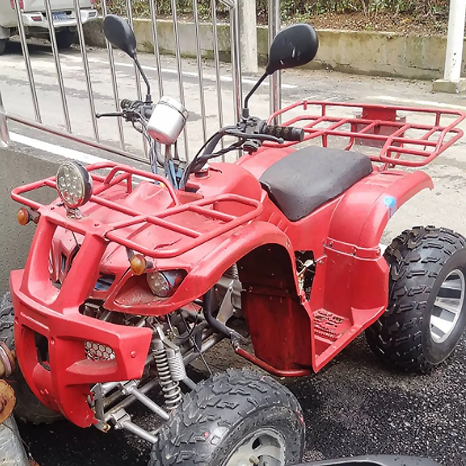 ATV Differential Rear Shaft Kit Disc Brake System Travel-Kart Rear Shaft Assembly with Wheels Vehicle Components for Workshop