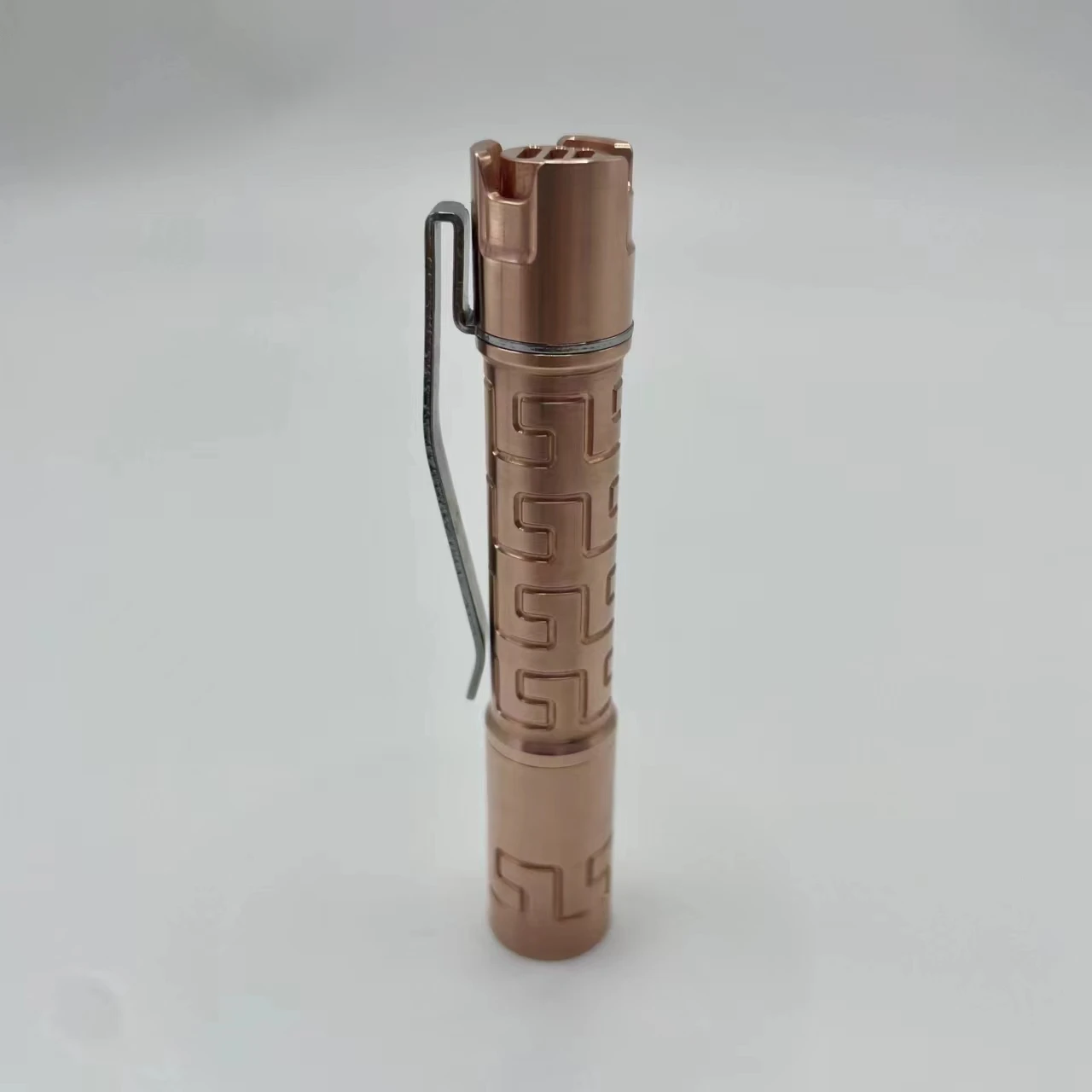 New Arrival Small Copper EDC Flashlight 10440 Lithium Batteries  (Send Out No Battery)