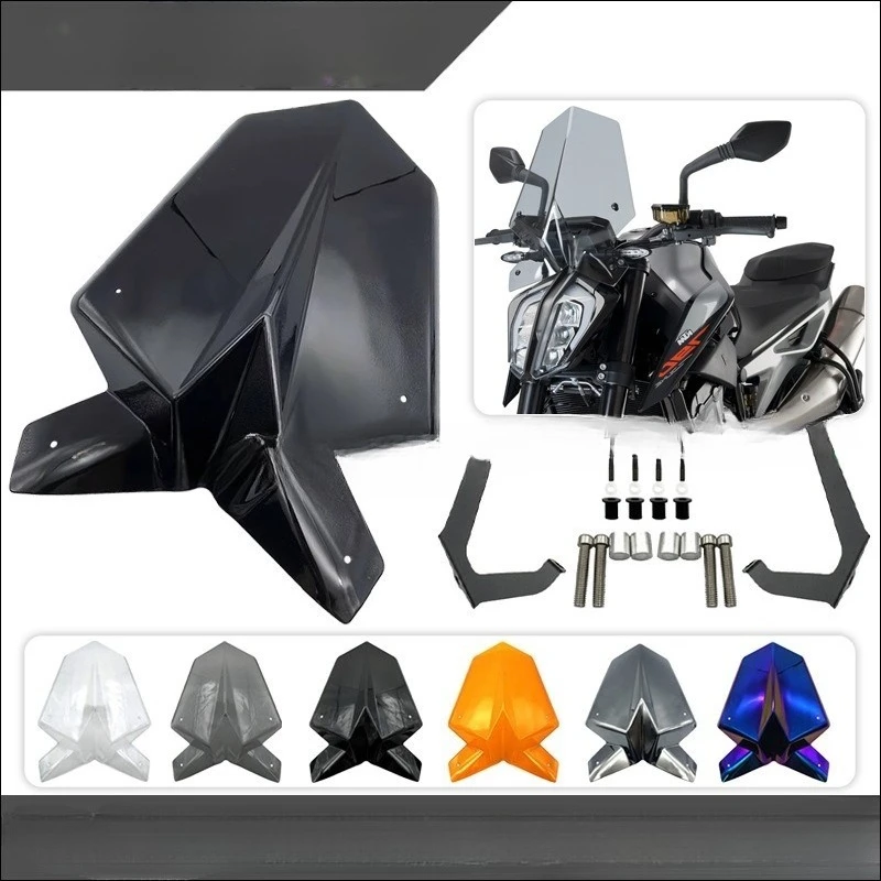 

Taller Front Windshield / Windscreen for KTM Duke 790 / 890 R (2017-2023 Model Years) - Modified Motorcycle Accessory