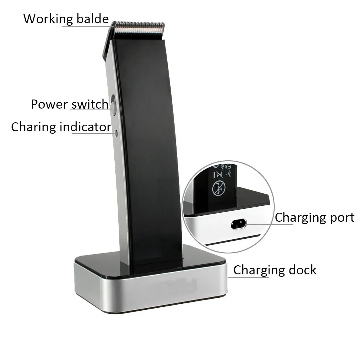 مشط كهربائي لقص الشعر للبالغين والأطفال ، آلة تشذيب الشعر القابلة لإعادة الشحن ، قص شعر اللحية ، آلة قص الشعر ، 3 6 9