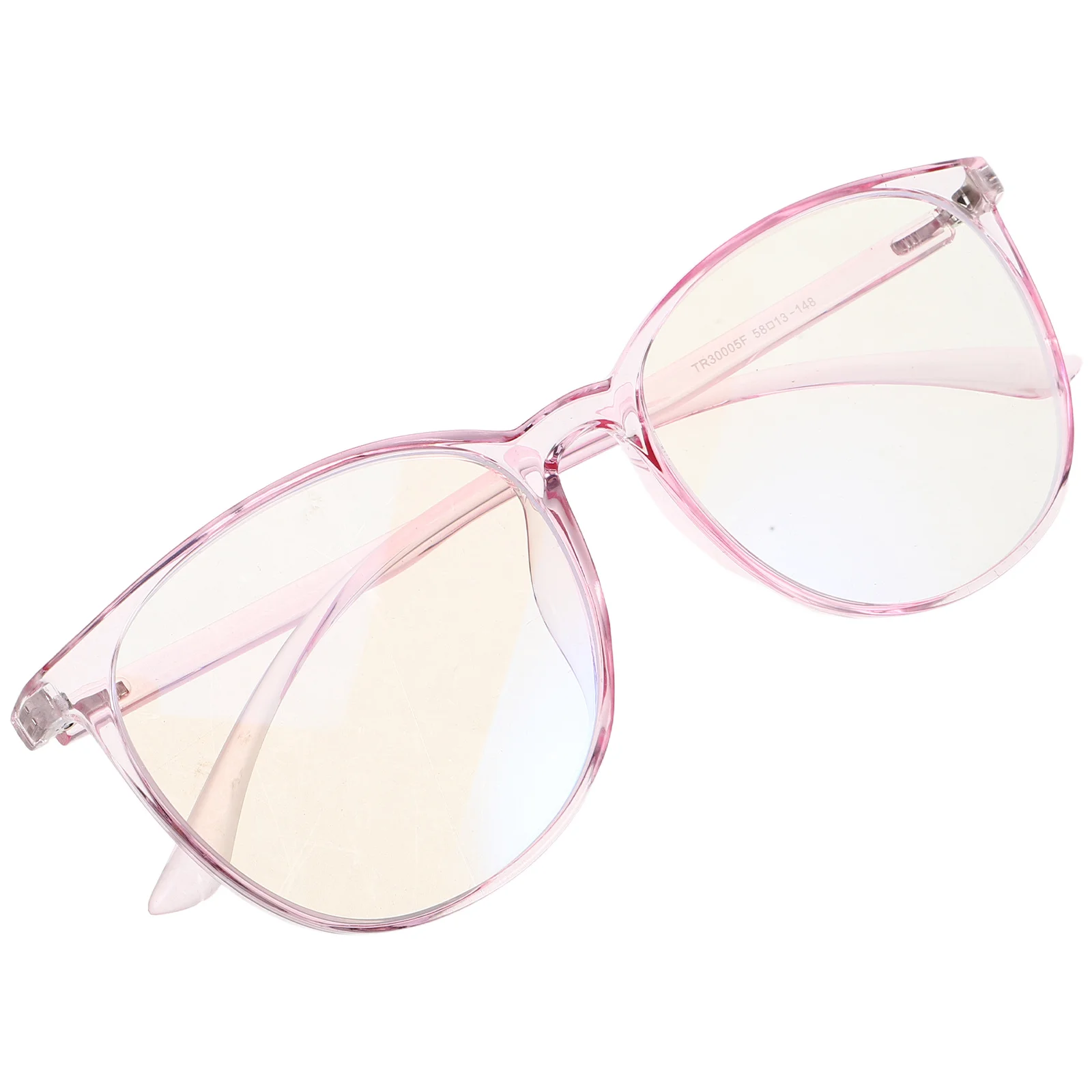 

Blue Light Blocking Glasses Clear Round Frame Lightweight Anti-Eyestrain Eyewear For Computer Work Online Learning Gaming Unisex