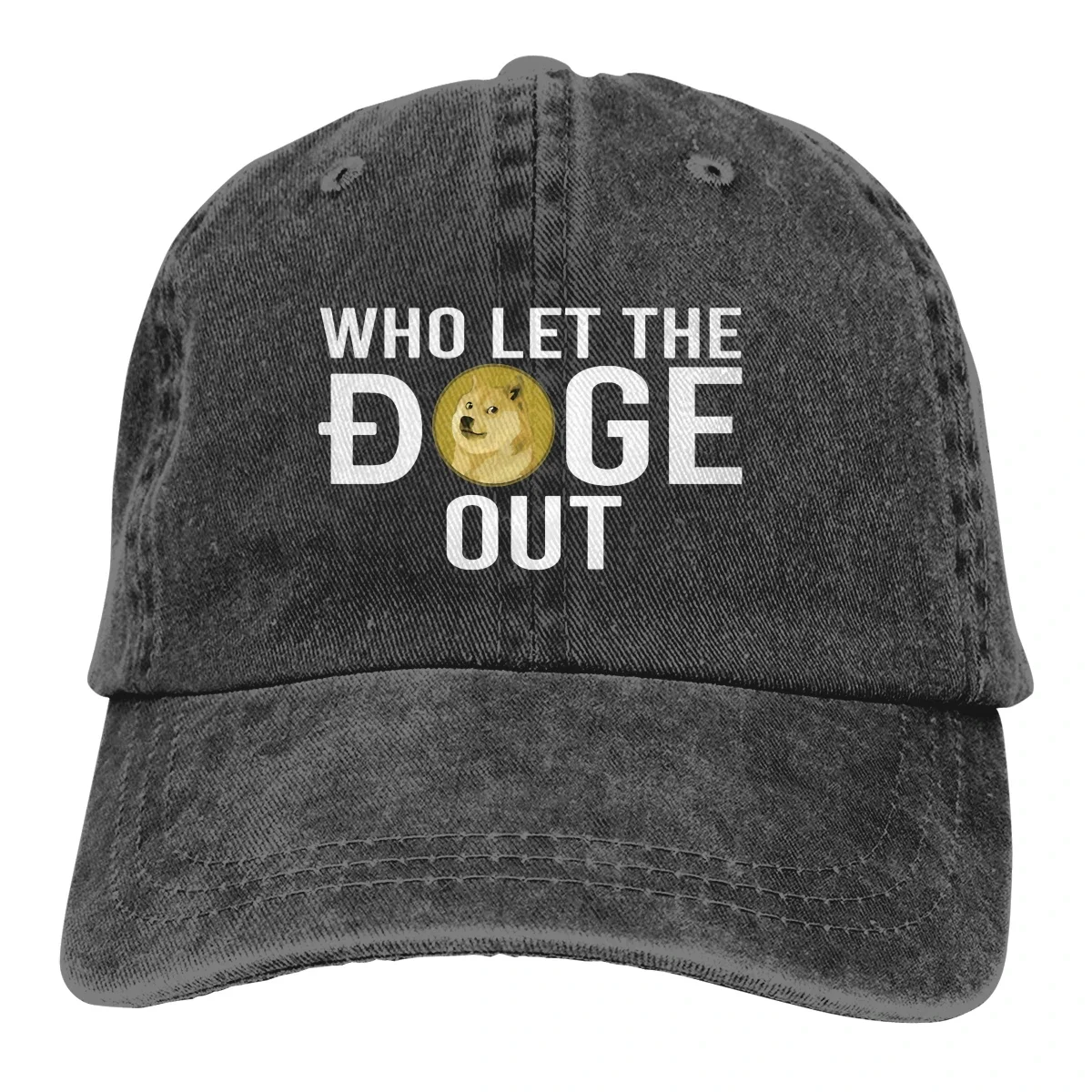 Who Let The Doge Out Baseball Cap Men Hats Women Visor Protection Snapback Dogecoin Cryptocurrency Miners Meme Caps