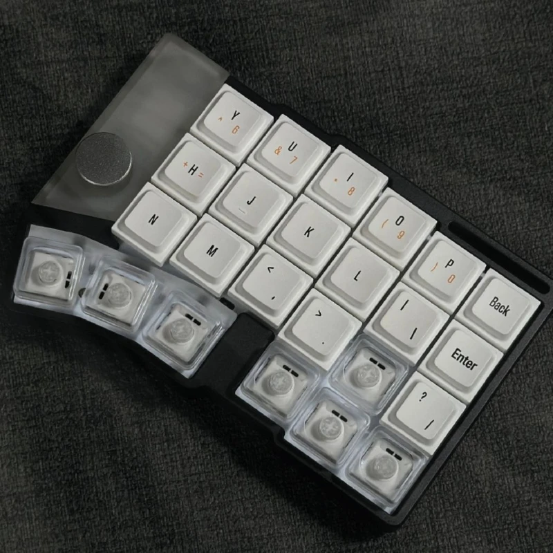 LCK Transparente Tastenkappen PC Low Profile Tastenkappen Benutzerdefinierte 1/2,25/6,25U dünn Keine gravierte Tastenkappe für geteilte mechanische Tastaturgeschenke